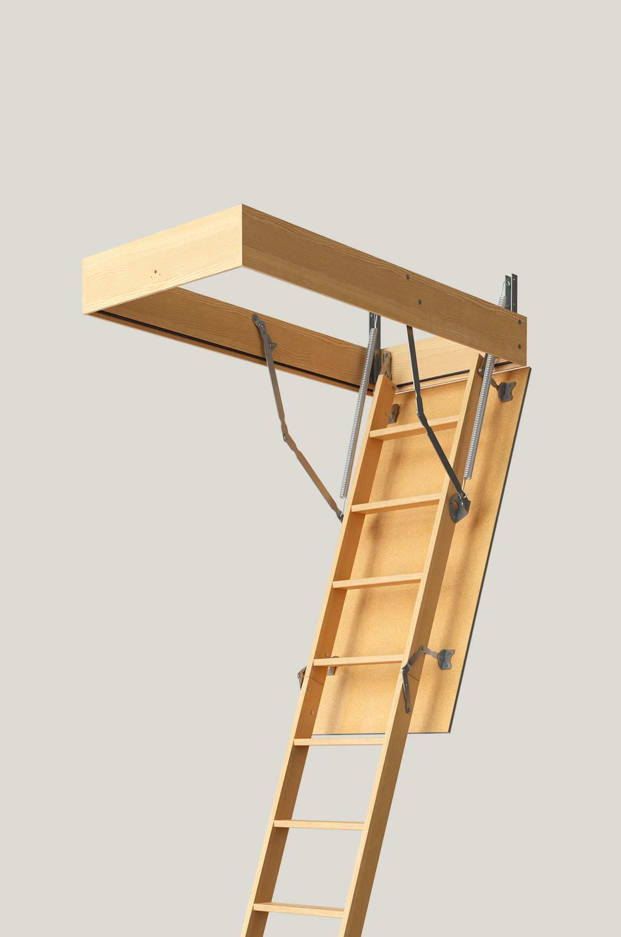 как сделать складную лестницу на чердак